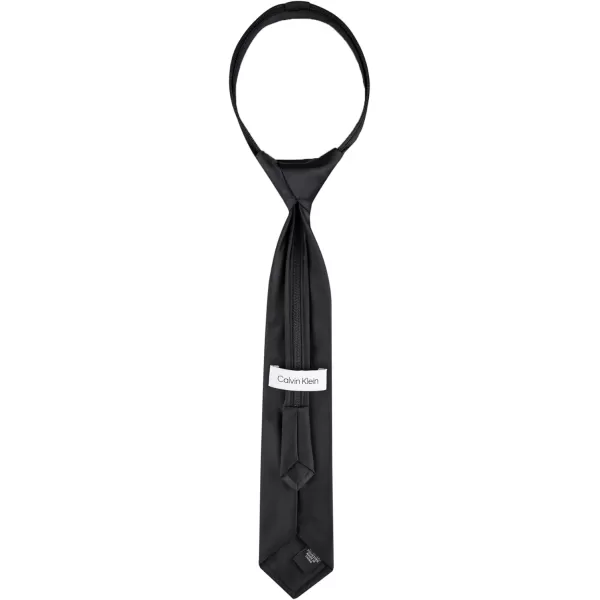 Calvin Klein boys Adjustable Pretied Zipper Tie  Big BoysBlack Zip