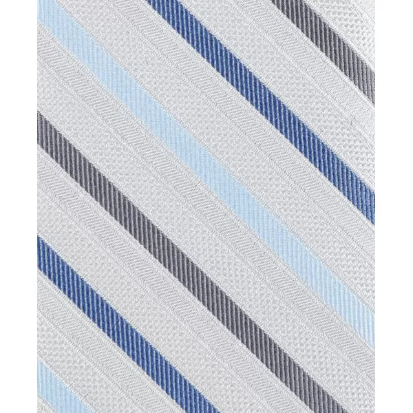 Calvin Klein boys Adjustable Pretied Zipper Tie  Big BoysSilver Stripe Zip