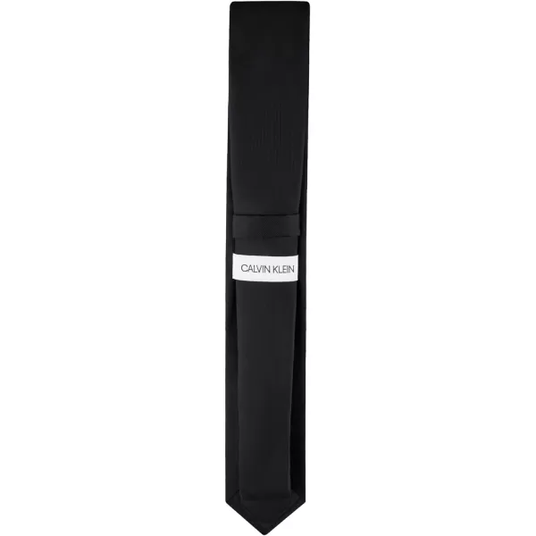 Calvin Klein mens Classic Black Solid and Pattern TiesBlack Unison