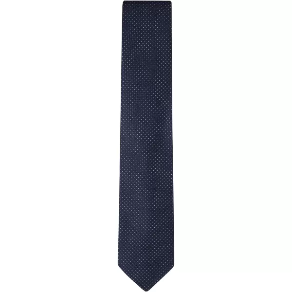 Calvin Klein mens Classic Navy Solid and Pattern Ties  Regular and Extra Large SizesNavy Micro