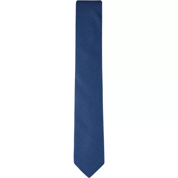 Calvin Klein mens Classic Navy Solid and Pattern Ties  Regular and Extra Large SizesNavy Textured