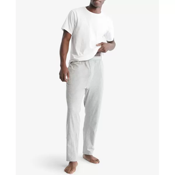 Calvin Klein mens Cotton Stretch Lounge Sleep PantGrey Heather