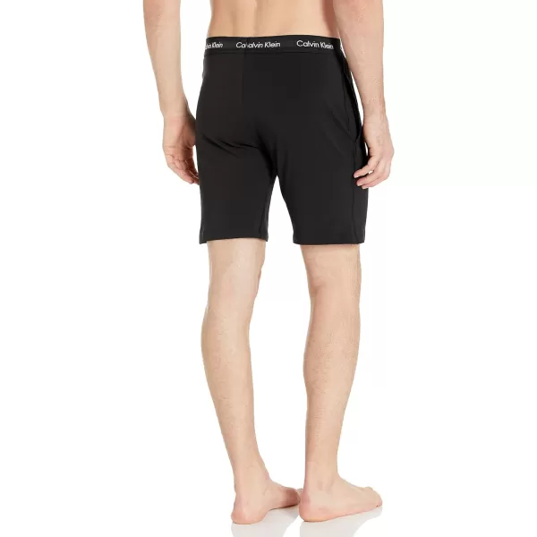 Calvin Klein mens Cotton Stretch Lounge Sleep ShortBlack