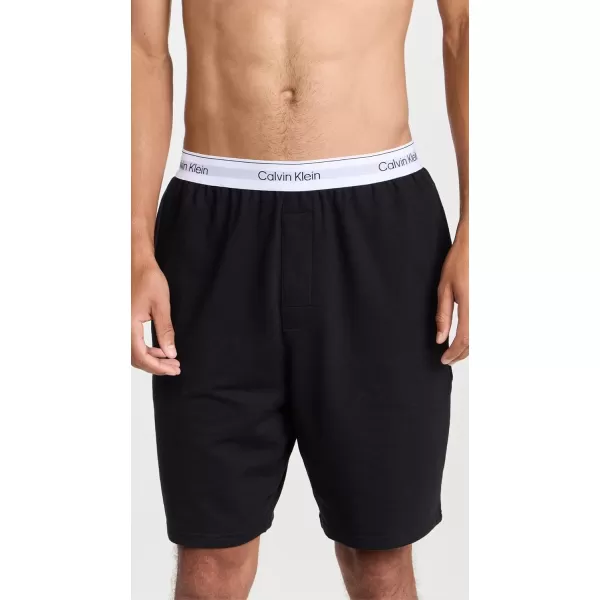 Calvin Klein mens Modern Cotton Lounge Sleep ShortsBlack