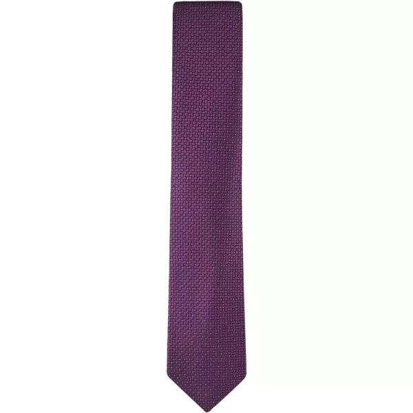 Calvin Klein mens Silver Spun Solid Tie  Regular and Extra Large SizesBerry Micro