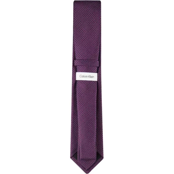 Calvin Klein mens Silver Spun Solid Tie  Regular and Extra Large SizesBerry Micro