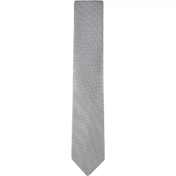 Calvin Klein mens Silver Spun Solid Tie  Regular and Extra Large SizesSilver