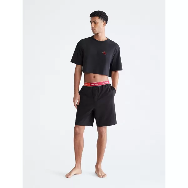 Calvin Klein mens This is Love Pride Sleep ShortBlack