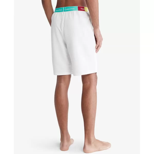 Calvin Klein mens This is Love Pride Sleep ShortWhite