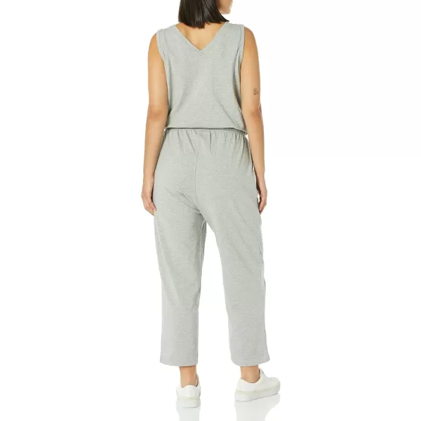 Calvin Klein womens Designer Logo Jumpsuit Romper WDrawstringHeathrTin