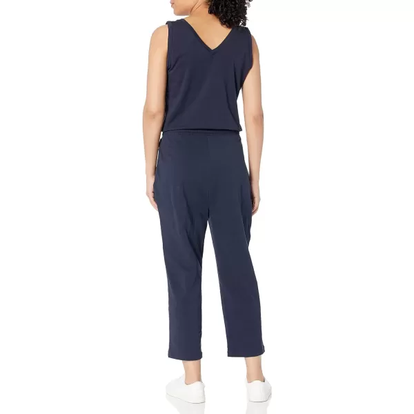 Calvin Klein womens Designer Logo Jumpsuit Romper WDrawstringIndigo