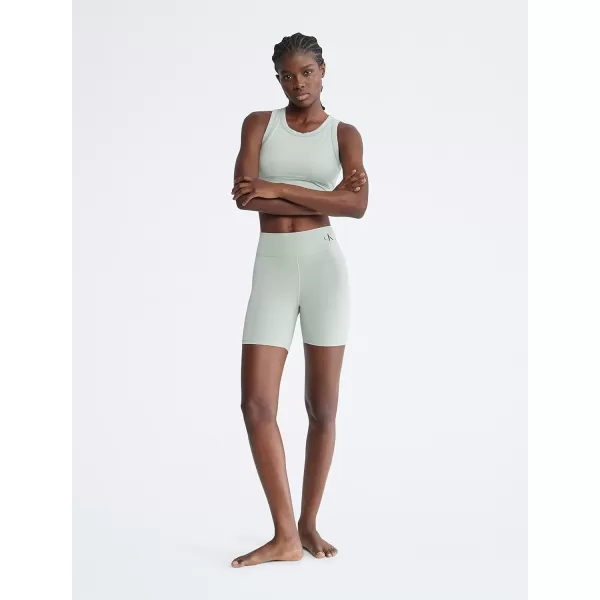 Calvin Klein womens Naturals Cotton Stretch Flex Sleep ShortFrosted Fern