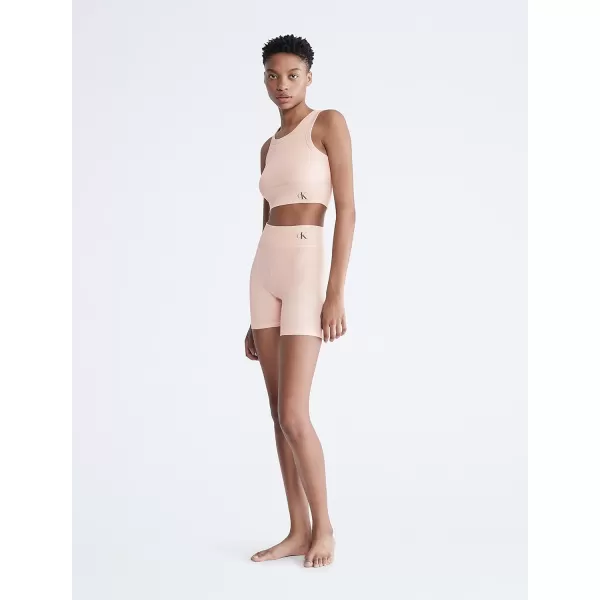 Calvin Klein womens Naturals Cotton Stretch Flex Sleep ShortMudstone