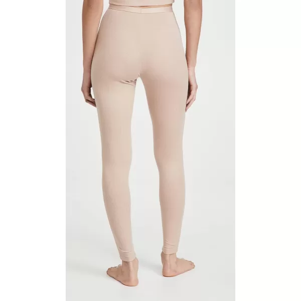 Calvin Klein womens Pure Ribbed Lounge LeggingHoney Almond