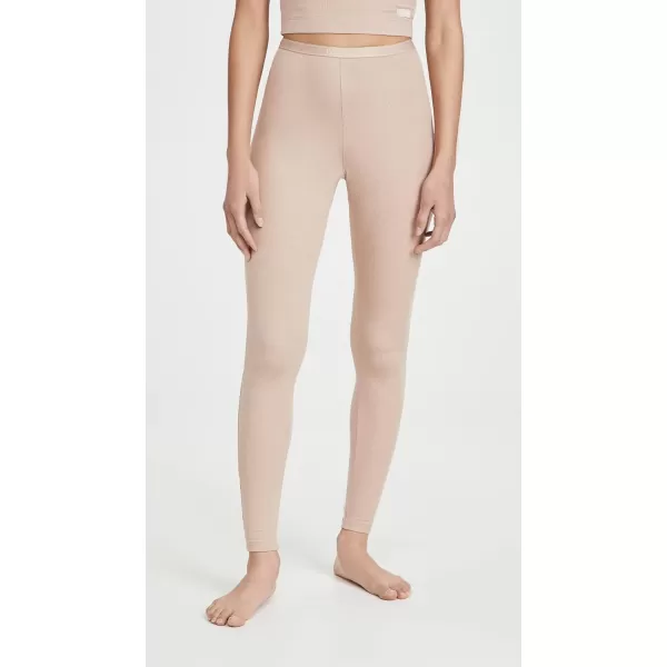 Calvin Klein womens Pure Ribbed Lounge LeggingHoney Almond