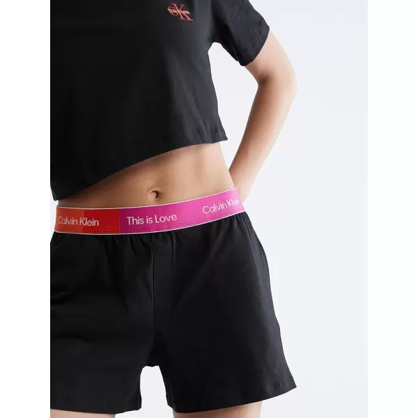 Calvin Klein womens This is Love Sleep ShortBlack