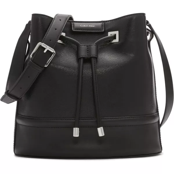 Calvin Klein Ash Bucket CrossbodyBlackSilver