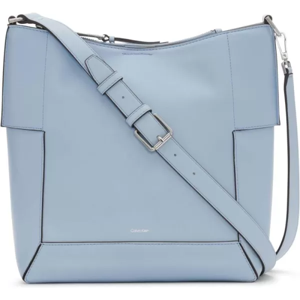 Calvin Klein Aura NorthSouth Convertible Hobo Shoulder amp Messenger BagCelestial Blue