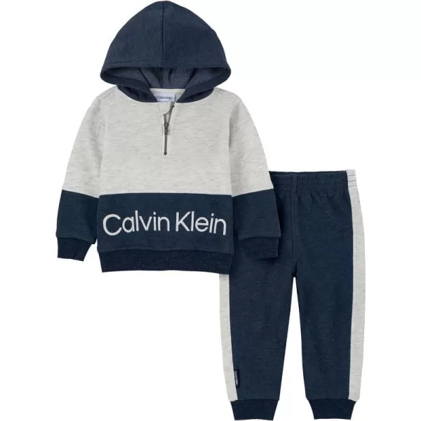 Calvin Klein Baby Boys 2 Pieces Jogger SetHeather  Dress Blue