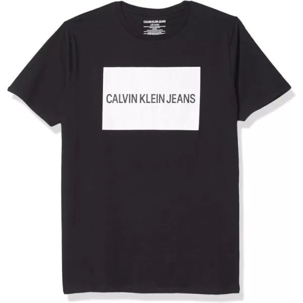 Calvin Klein Big Boys Track Logo Crew Neck TShirtNight I4239