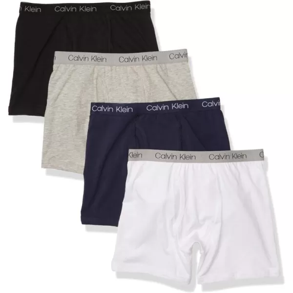 Calvin Klein Boys 4 Pack Boxer BriefsBlack Iris Pack