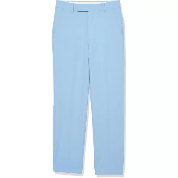 Calvin Klein Boys Flat Suit Dress Pant Straight Leg Fit amp Hemmed Bottom Belt Loops amp Functional Front PocketsBel Air Blue Performance