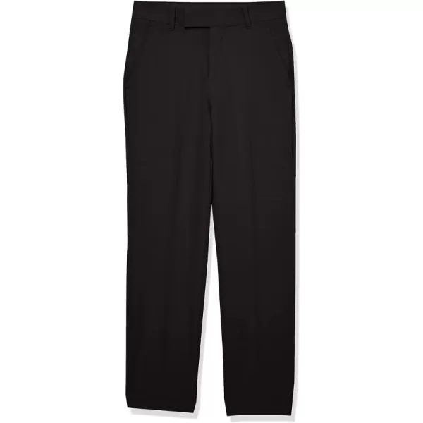 Calvin Klein Boys Flat Suit Dress Pant Straight Leg Fit amp Hemmed Bottom Belt Loops amp Functional Front PocketsBlack Performance