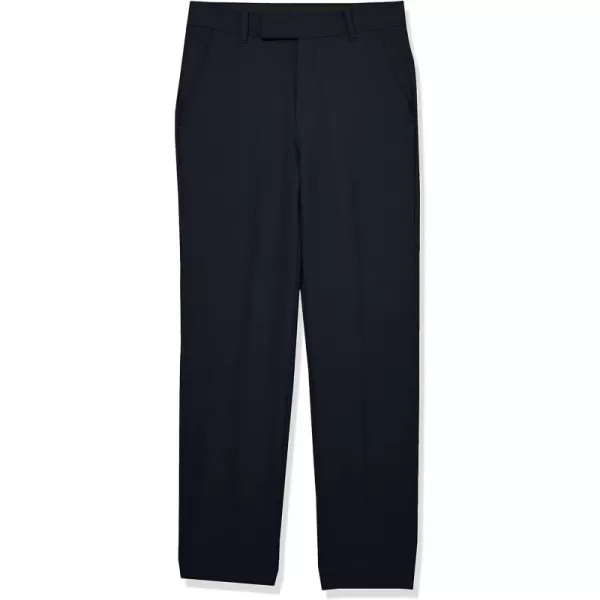 Calvin Klein Boys Flat Suit Dress Pant Straight Leg Fit amp Hemmed Bottom Belt Loops amp Functional Front PocketsNavy Performance