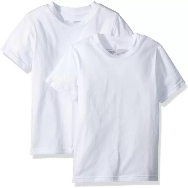 Calvin Klein Boys Kids Crewneck Undershirt TShirt 2 PackClassic WhiteClassic White