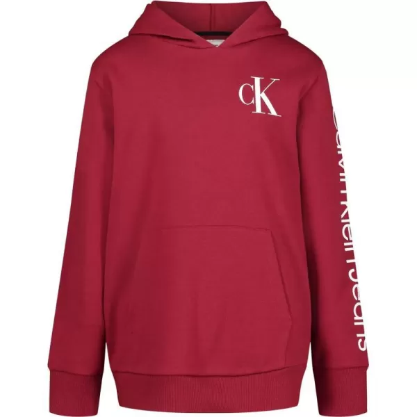 Calvin Klein Boys Long Sleeve Pullover Fleece HoodieSimply Vertical Red Carpet