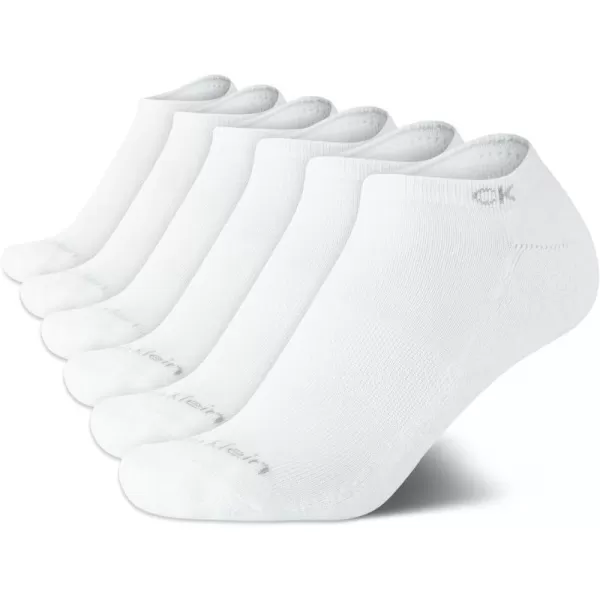 Calvin Klein Boys Socks  Cushion No Show Ankle Socks 6 PackWhite