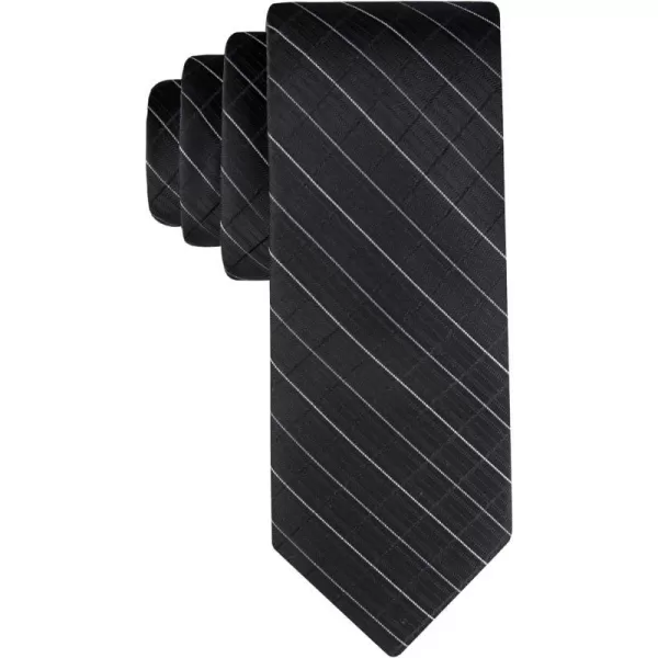 Calvin Klein Boys Solid and Pattern Ties  Big BoysBlack Grid