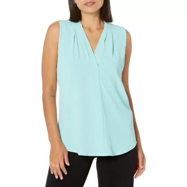 Calvin Klein Ck Womens Blouse V NeckAquatic