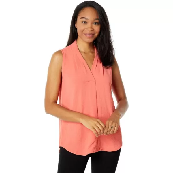 Calvin Klein Ck Womens Blouse V NeckPorcln Rose