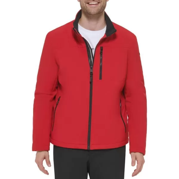 Calvin Klein Coat Mens Jackets Soft Shell with Sherpa LiningTrue Red