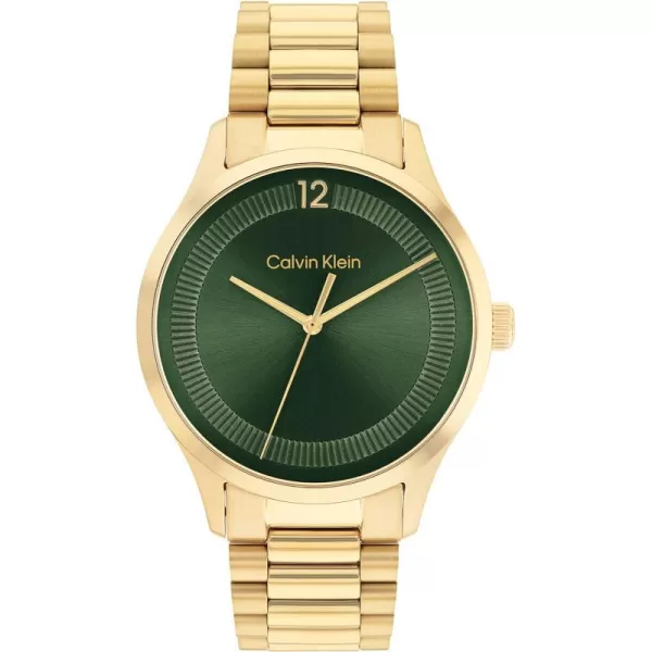 Calvin Klein Contemporary Unisex Designer WatchGreen Sunray