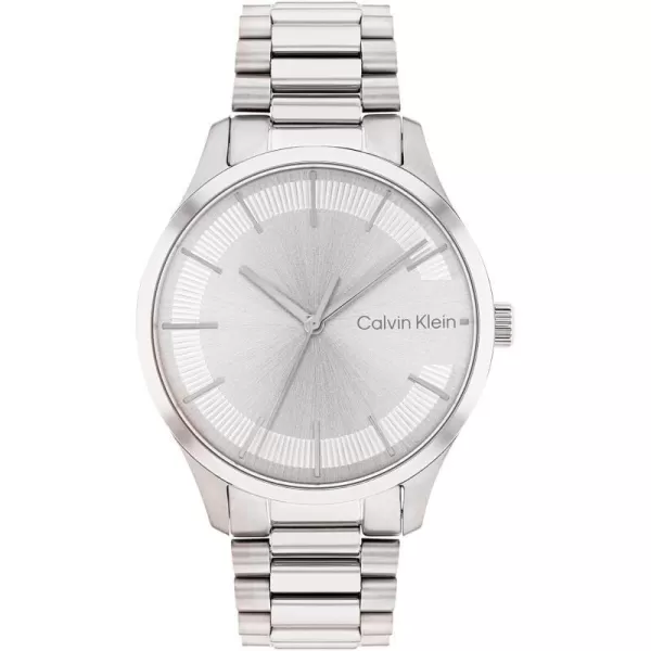 Calvin Klein Contemporary Unisex Designer WatchSilver Sunray