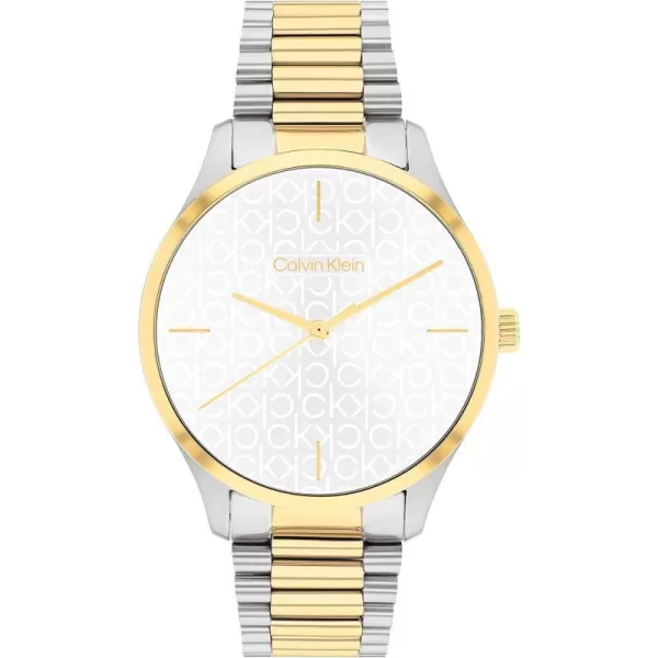 Calvin Klein Contemporary Unisex Designer WatchSilver White