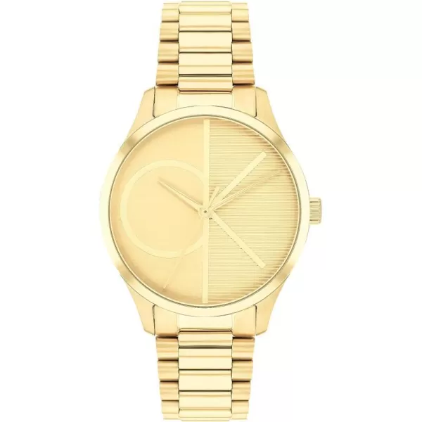 Calvin Klein Effortless Unisex Bracelet WatchYellow Gold