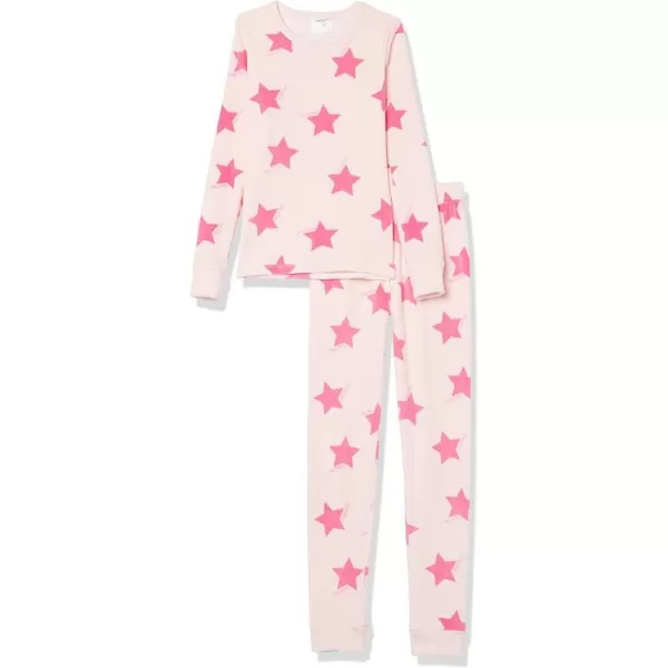 Calvin Klein Girls 2 Piece Bunny Fleece Pajama Sleep SetCk Large Stars