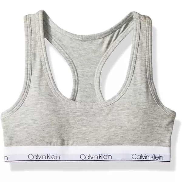 Calvin Klein Girls Big Modern Cotton Molded BraletteHeather Grey