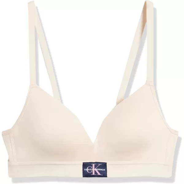 Calvin Klein Girls Molded Monogram Bra with Adjustable StrapsNude