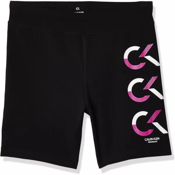 Calvin Klein Girls Performance Bike Shorts Soft amp Stretchy with Flat Waistband amp Snug FitBlack Ck