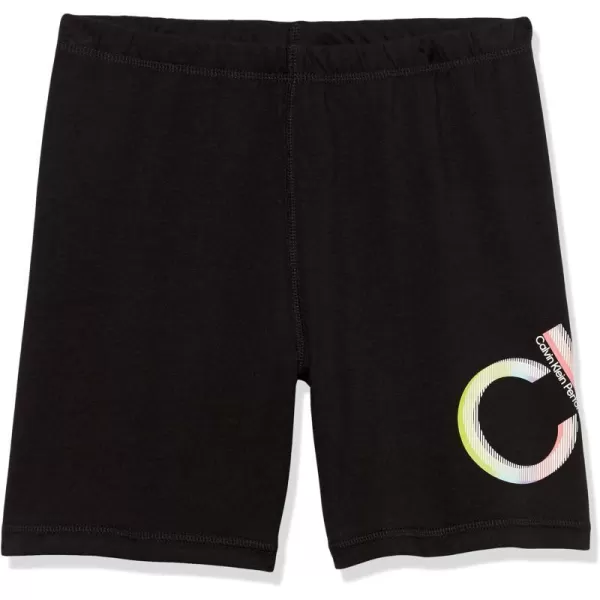 Calvin Klein Girls Performance Bike Shorts Soft amp Stretchy with Flat Waistband amp Snug FitBlack Solar Flare