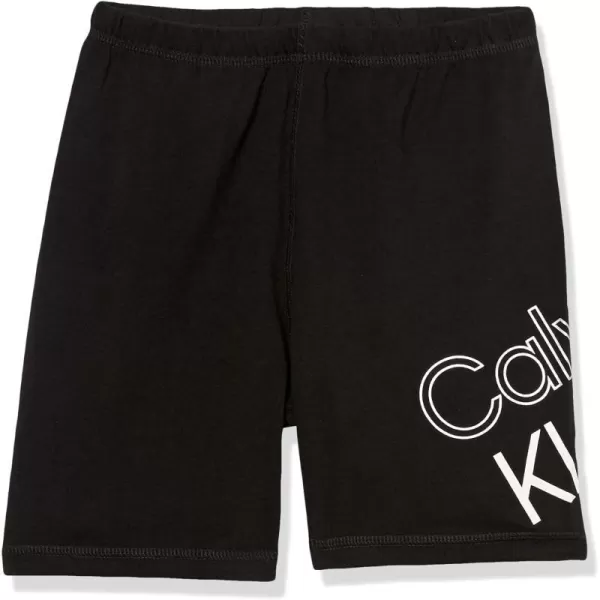 Calvin Klein Girls Performance Bike Shorts Soft amp Stretchy with Flat Waistband amp Snug FitBlack Tilt