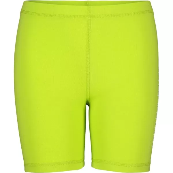 Calvin Klein Girls Performance Bike Shorts Soft amp Stretchy with Flat Waistband amp Snug FitLime Linear