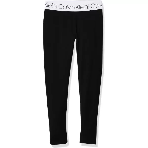 Calvin Klein Girls Performance Stretch Legacy LeggingBlack Tape