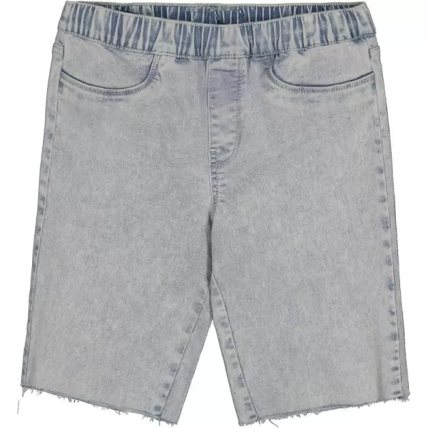 Calvin Klein Girls Skinny Fit Stretch Denim Bermuda ShortsAcid WashPull on