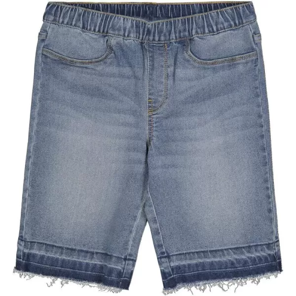 Calvin Klein Girls Skinny Fit Stretch Denim Bermuda ShortsAuthenticPull on