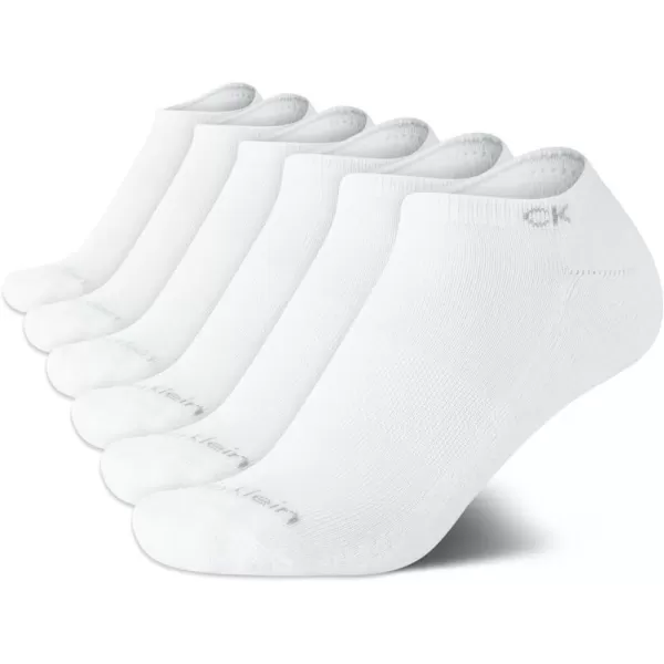 Calvin Klein Girls Socks  Cushion No Show Ankle Socks 6 PackWhite